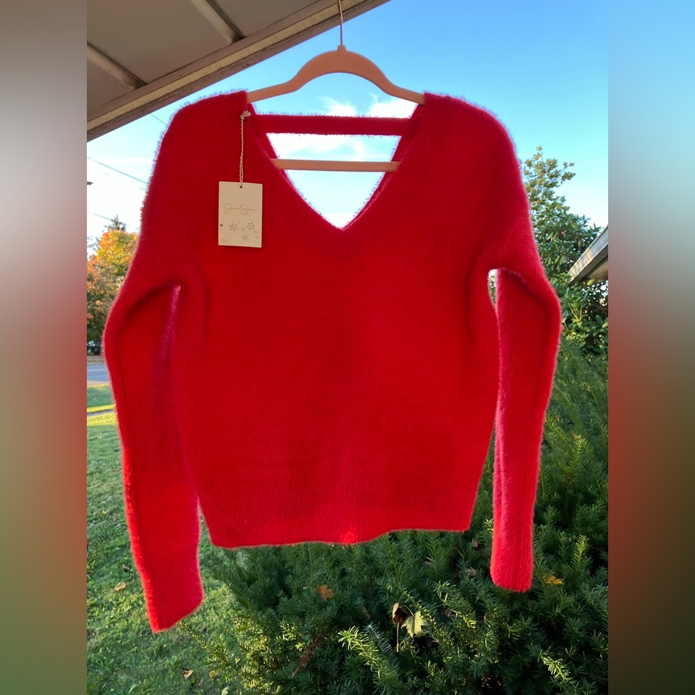 Jessica Simpson Vibrant Red Sweater
